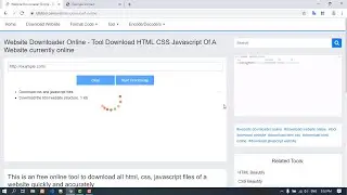 Website Downloader Online - Tool Download HTML CSS Javascript Of A Website currently online