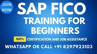 SAP FICO Tutorial for beginners  Call or What's App +91 8297923103