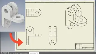 How to create Drawing File in Autodesk Inventor | Inventor tutorial ⏩