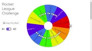 Rocket League But I spin a Wheel For Challenges To Complete In Comp