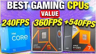 Best VALUE CPUs for Gaming PC Builds in 2024!