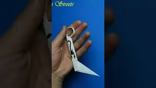 easy karambit knife made of paper