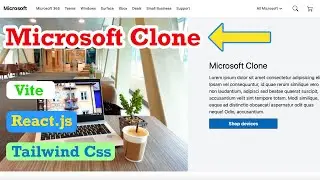 Landing Page MICROSOFT with VITE, REACT.JS and TAILWIND CSS 2023 (FOR BEGINNERS)