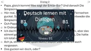 Dialoge B1  | Deutsch lernen durch Hören | 10 |