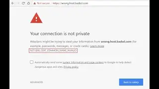 How to Fix NET:: ERR_CERT_COMMON_NAME_INVALID Error in Less Than 1 min