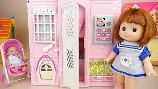 Baby doll house kitchen and camping play