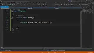 C# Tutorial Hello World