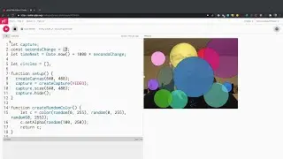 P5.js - Funky Face Circles