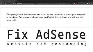 We apologize for any inconvenience adsense | Google AdSense Fix