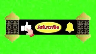 like and subscribe green screen button| animated green screen subscribe button|