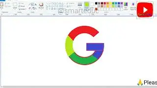 How to easily draw Google logo in MS Paint 🎨🖌️ logo design painting