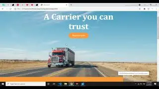 Cargo Transportation Landing page in HTML and CSS  || CodeWj