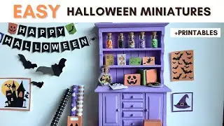 EASY Halloween Dollhouse Miniatures - Decor Printables