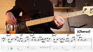 Maroon 5 - Sunday Morning (Bass cover) (Play along TABS + pdf)