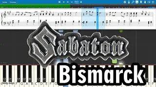 Sabaton - Bismarck [Piano Tutorial | Sheets | MIDI] Synthesia