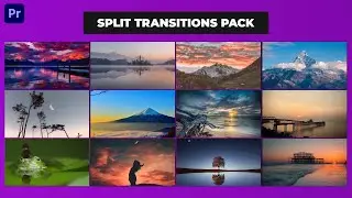 Premiere Pro Templats Split Transitions Pack