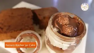 No Bake Ferrero Rocher Cake - Egg Less Cake Recipe - Homemade Jar Cake - Christmas Dessert Recipe