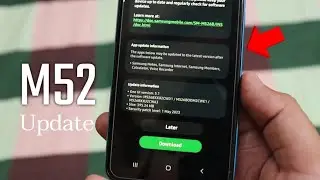 Samsung Galaxy M52 5G New Software update Rollout