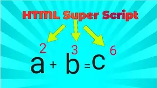 HTML SUPERSCRIPT TEXT @EMECHICODE