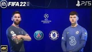 FIFA 22 PS5 | PSG Vs Chelsea | UEFA Champions League | 4k Gameplay