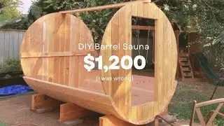 DIY Barrel Sauna Staves + Barrel body construction