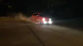 Fiat 500e Burnout