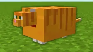 So I made Garfield in Minecraft...