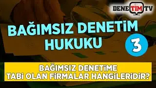 Bağımsız Denetime Tabi Olan Firmalar Hangileridir? | Bağımsız Denetim Hukuku