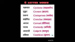 Words of Letter 