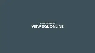 How to open and view SQL files in a browser | GroupDocs.Viewer App Tutorial