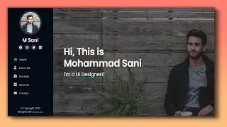 Responsive Personal Portfolio website using HTML, CSS, and JavaScript | with Typing Animation