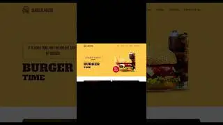 Burger Website Using HTML CSS and JavaScript