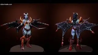 Dota 2 Queen of Pain - Wings of the Ruby Web legendary wings review