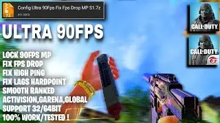 90FPS CONFIG FOR COD MOBILE | FIX FPS DROP MP ONLY | CODM CONFIG