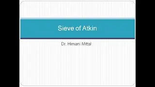 Sieve of Atkin for Prime Numbers