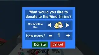 What happens if you donate a Marshmallow Bee to the Wind Shrine? Bee Swarm Simulator