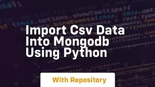 Import csv data into mongodb using python