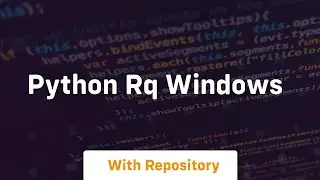 python rq windows