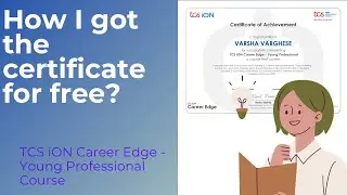 TCS iON Career Edge-Young Professional course-2024||Free online soft skill course||free certificate