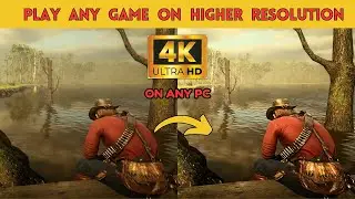 Play any pc game in 4k | DSR factor | #rdr2 #nvidia #pcgaming