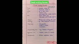 Email writing class 11 l How to write Email