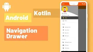 Part: 2 Learn to build a custom Navigation Drawer with Navigation components in Kotlin