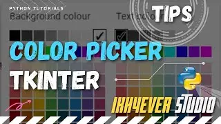 How to use Color Picker in Tkinter Python #python #tkinter