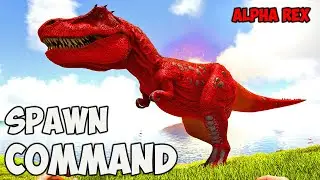 Alpha Rex ARK Spawn COMMAND | How To Summon ALPHA REX Ark CODE 2023