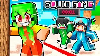 Playing SQUID GAME in Minecraft With Crazy Fan Girl!