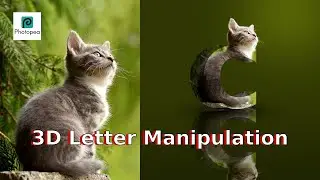 3D Letter Manipulation - Best Photooea Tutorial