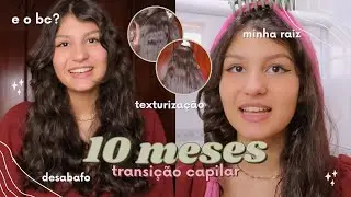 10 MESES SEM ALISAR o cabelo ONDULADO? | Transição Capilar (desabafo, raiz + texturização)