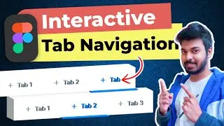 How to Design an Interactive Navigation Tabs in Figma | Beginners Tutorial