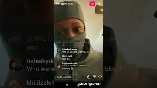 BlockWork spots 10kKobe in the chat (it gets heated) IG LIVE