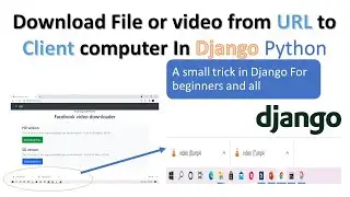 Download File On client machine  By Django Python